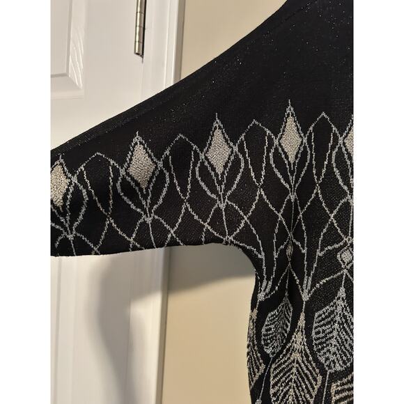 WHITE HOUSE BLACK MARKET Women Shimmer Rayon Poly Sweater Multicolor S - Picture 3 of 7